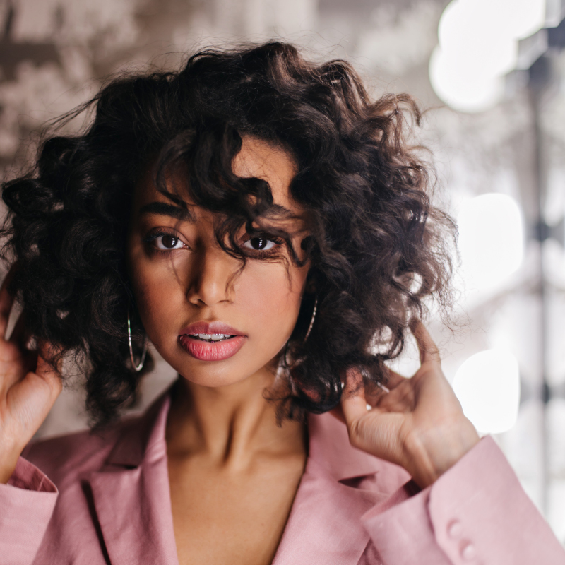 Hairstyle with Straightener or Curls